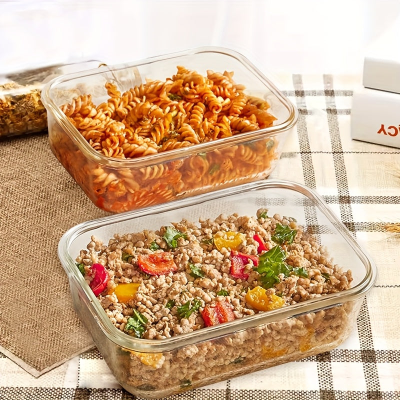 20pcs (10 LIDS + 10 Glass Bowls) Glass Food Storage Container With Sealed Lid, Kitchen Storage Lunch, Leak-proof, Airtight, Suitable For Microwave, Oven, Refrigerator And Dishwasher, Perfect Valentine'S Day Gift For Best Friends