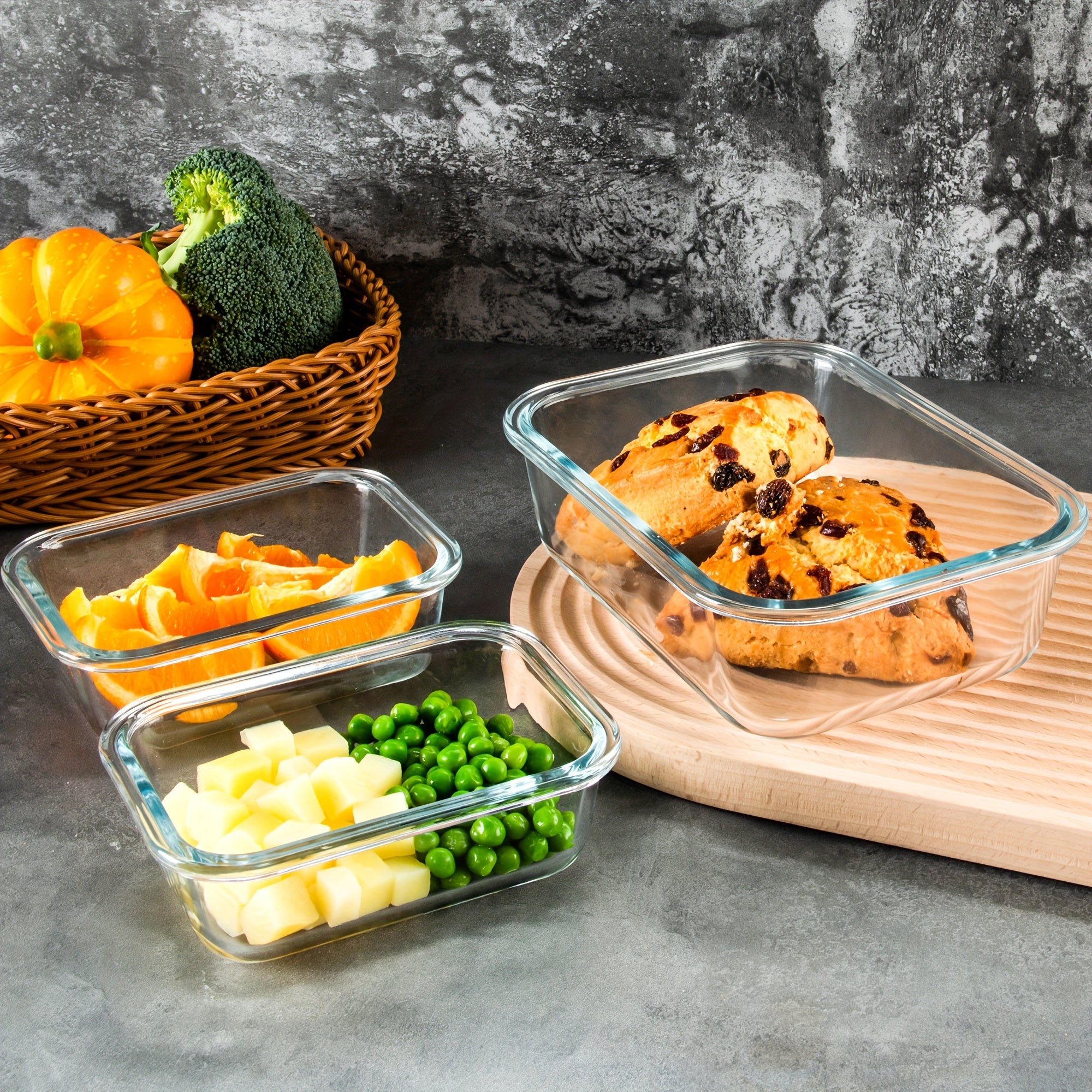[10 Pack] Glass Meal Prep Containers, Food Storage Containers with Lids Airtight, Glass Lunch Boxes, Microwave, Oven, Freezer and Dishwasher Safe, Orange