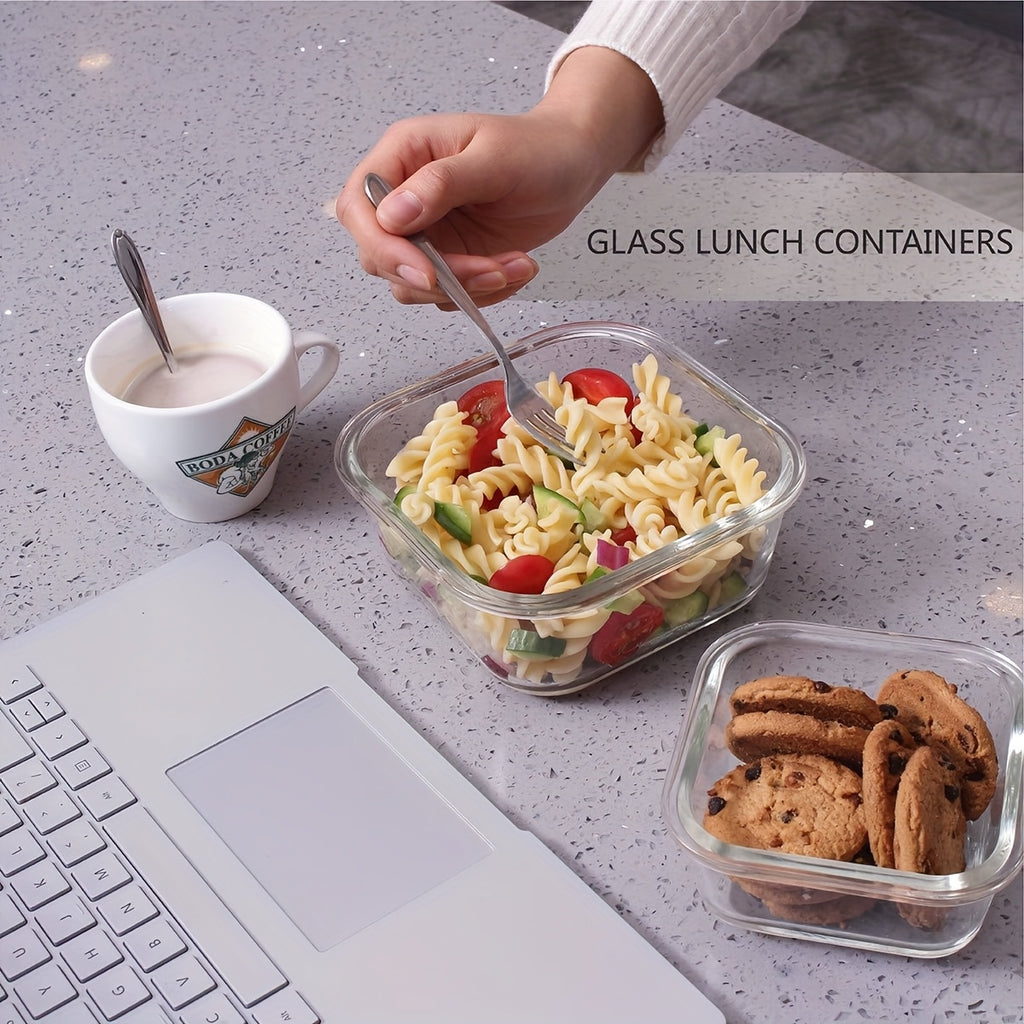 [18pcs] Meal Prep Containers With Lids, Glass Food Storage Containers For Food Storage, BPA Free & Leak Proof (9 Lids & 9 Containers)