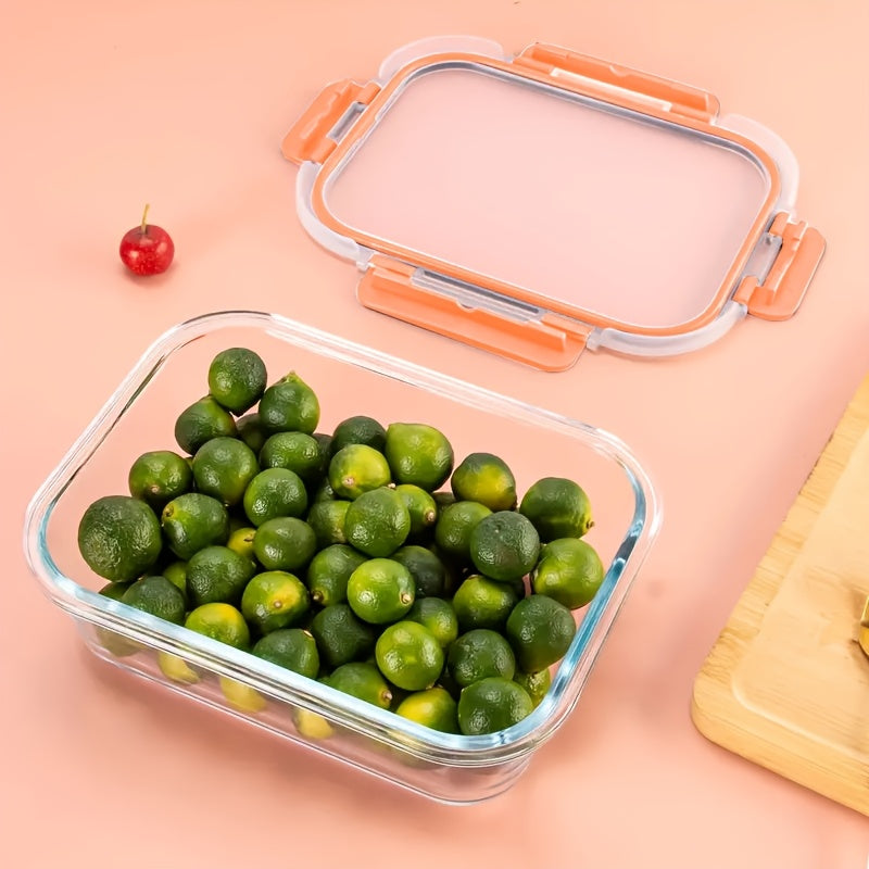 Glass Food Storage Containers with Lids - Leakproof Lunch Box Set for Meal Prep, Office Lunches & Pantry Organization, Reusable Household & Kitchen Essentials 2/10pcs