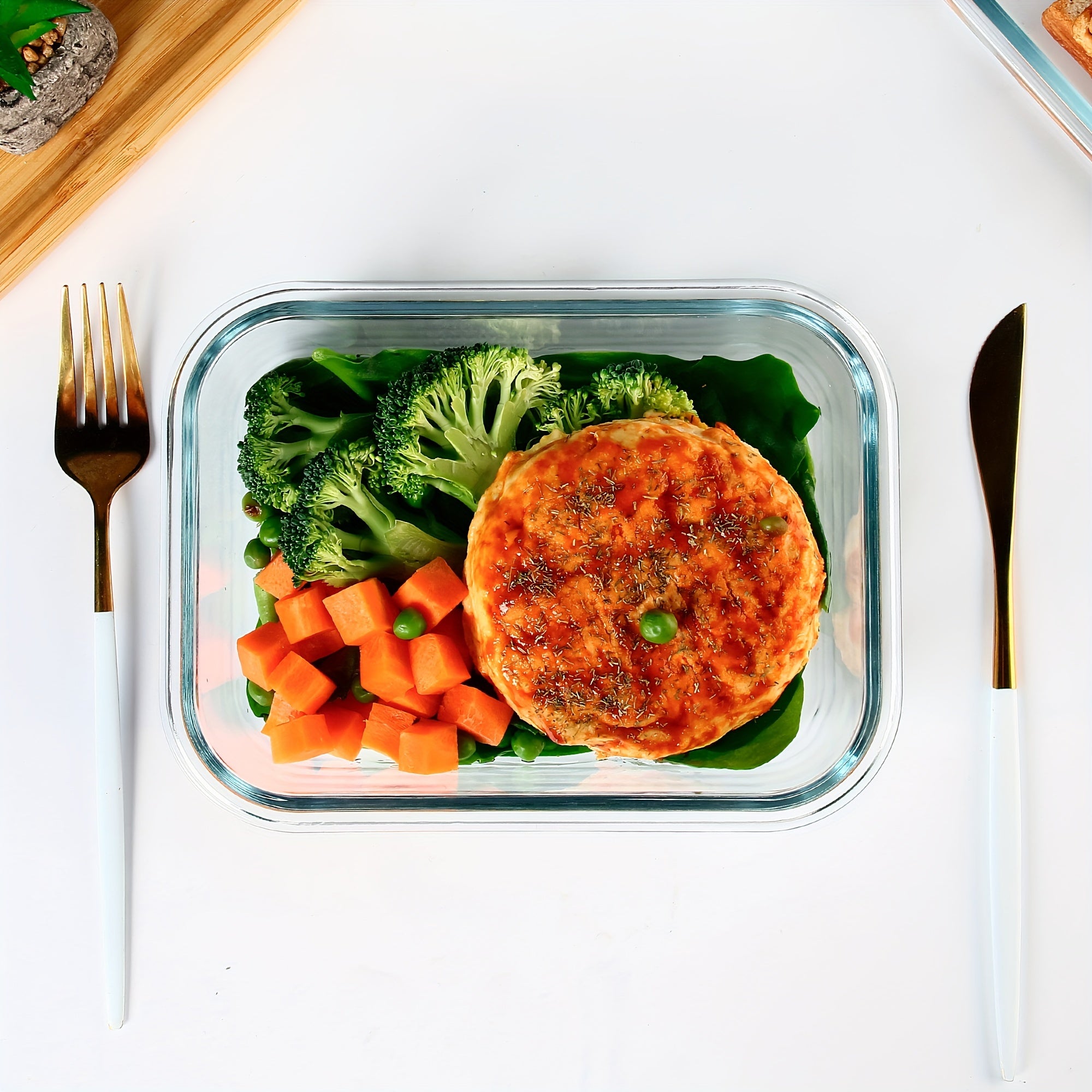 [10 Pack] Glass Meal Prep Containers, Food Storage Containers with Lids Airtight, Glass Lunch Boxes, Microwave, Oven, Freezer and Dishwasher Safe, Orange