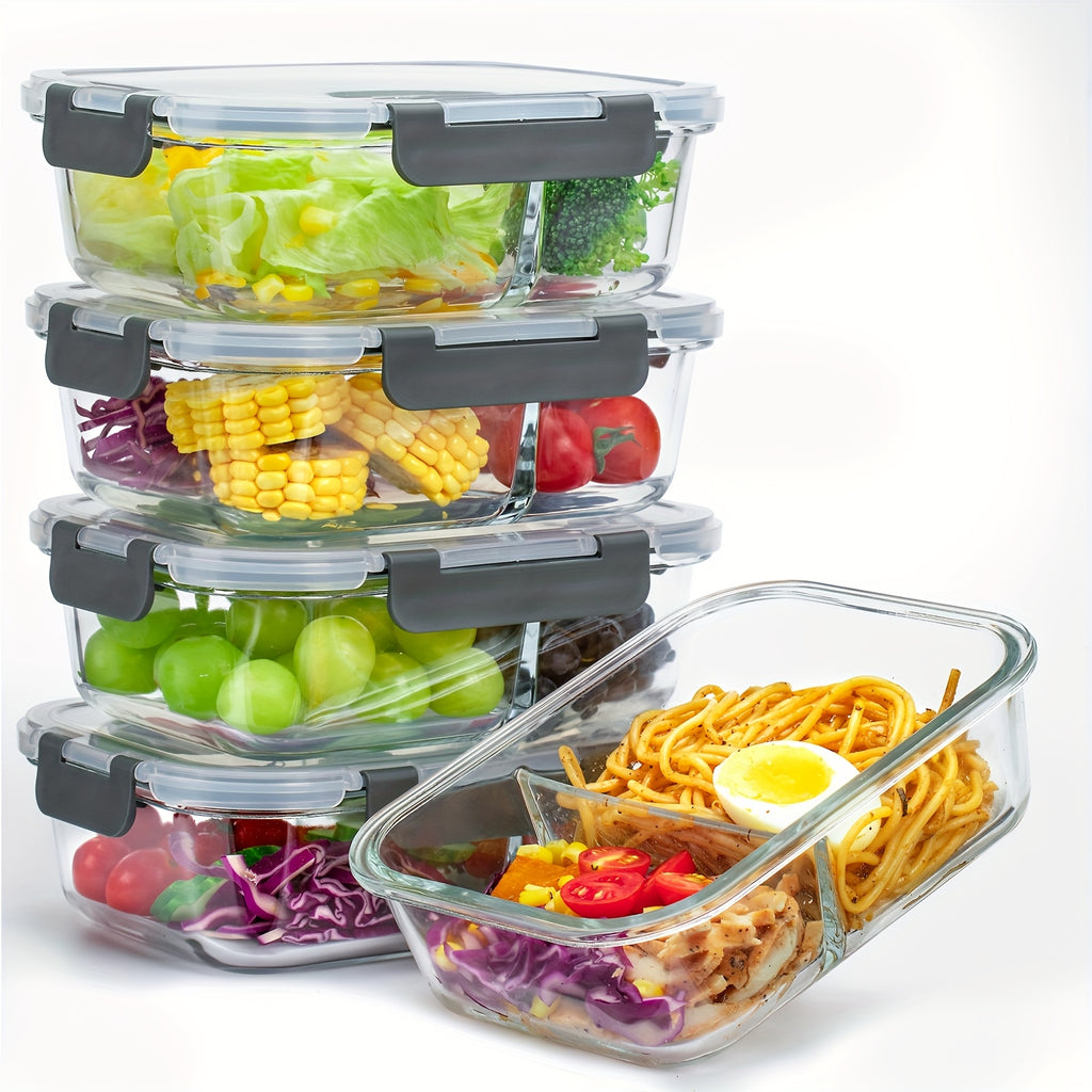[18pcs] Meal Prep Containers With Lids, Glass Food Storage Containers For Food Storage, BPA Free & Leak Proof (9 Lids & 9 Containers)