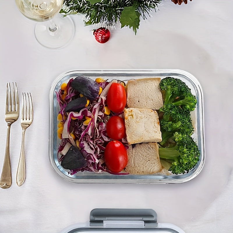 Stackable 20pcs Glass Food Container (10 Lids + 10 Containers) - Multi-purpose Meal Prep And Pantry. With Airtight Lids, Oven, Microwave, Refrigerator And Dishwasher Safe. Durable, Space-saving Design Improves Heating Efficiency And Organization.