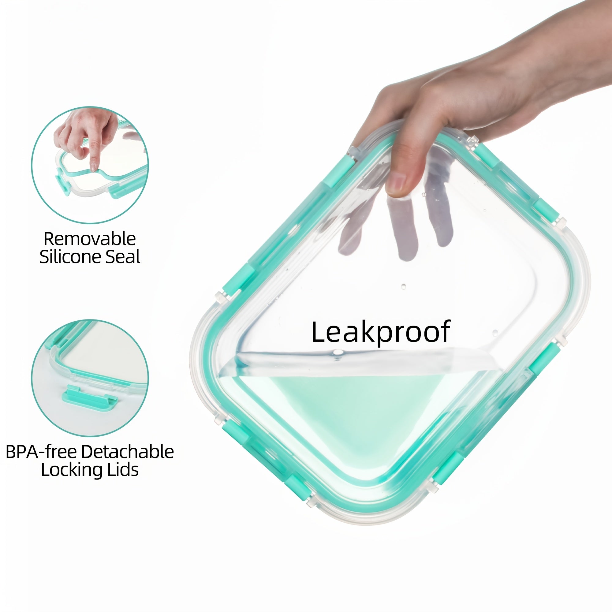24pcs Airtight Glass Food Storage Containers Set, Leak-Proof, Microwave, Oven, Freezer, Dishwasher Safe, - 12 Containers & 12 Lids For Meal Prep And Lunch