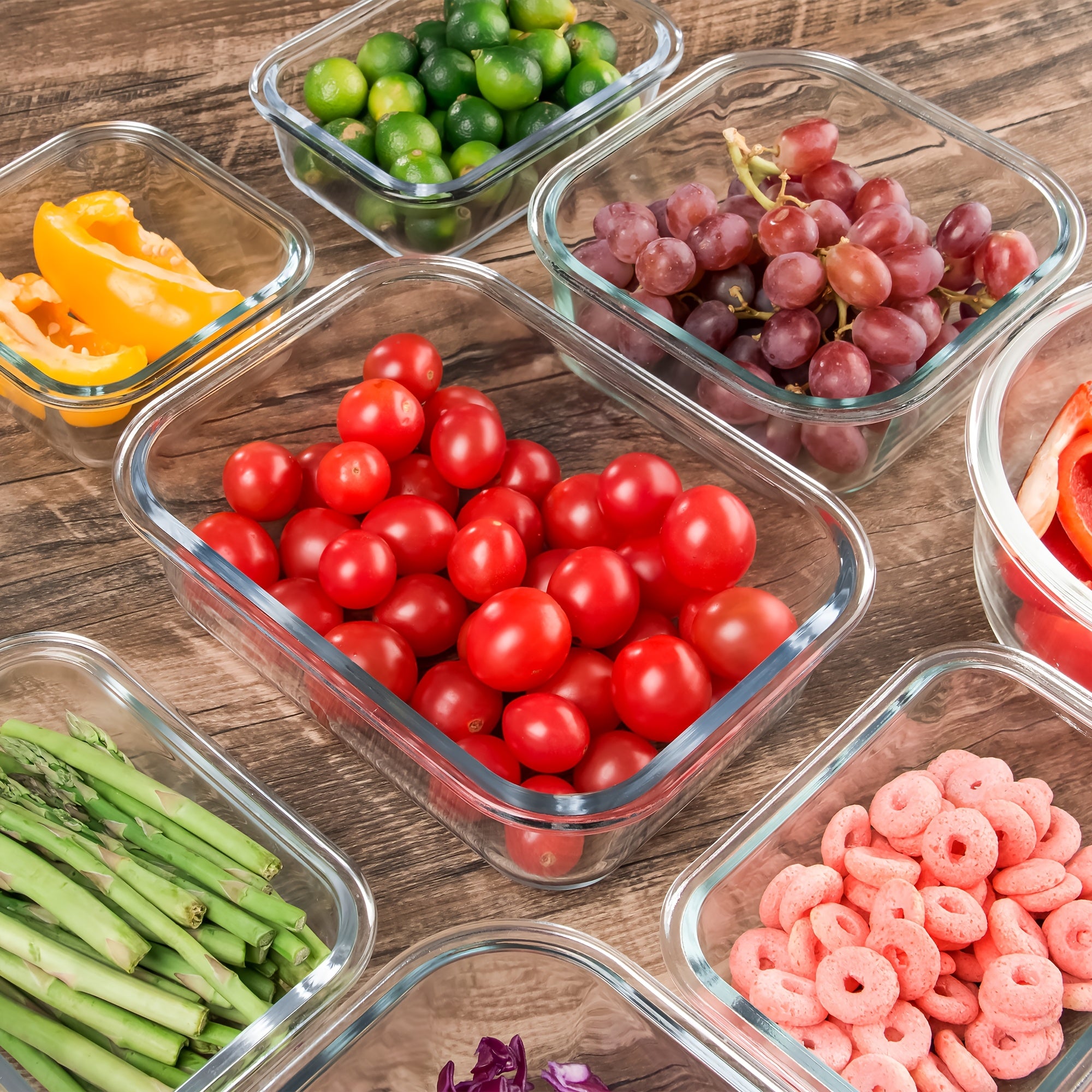 24pcs Airtight Glass Food Storage Containers Set, Leak-Proof, Microwave, Oven, Freezer, Dishwasher Safe, - 12 Containers & 12 Lids For Meal Prep And Lunch