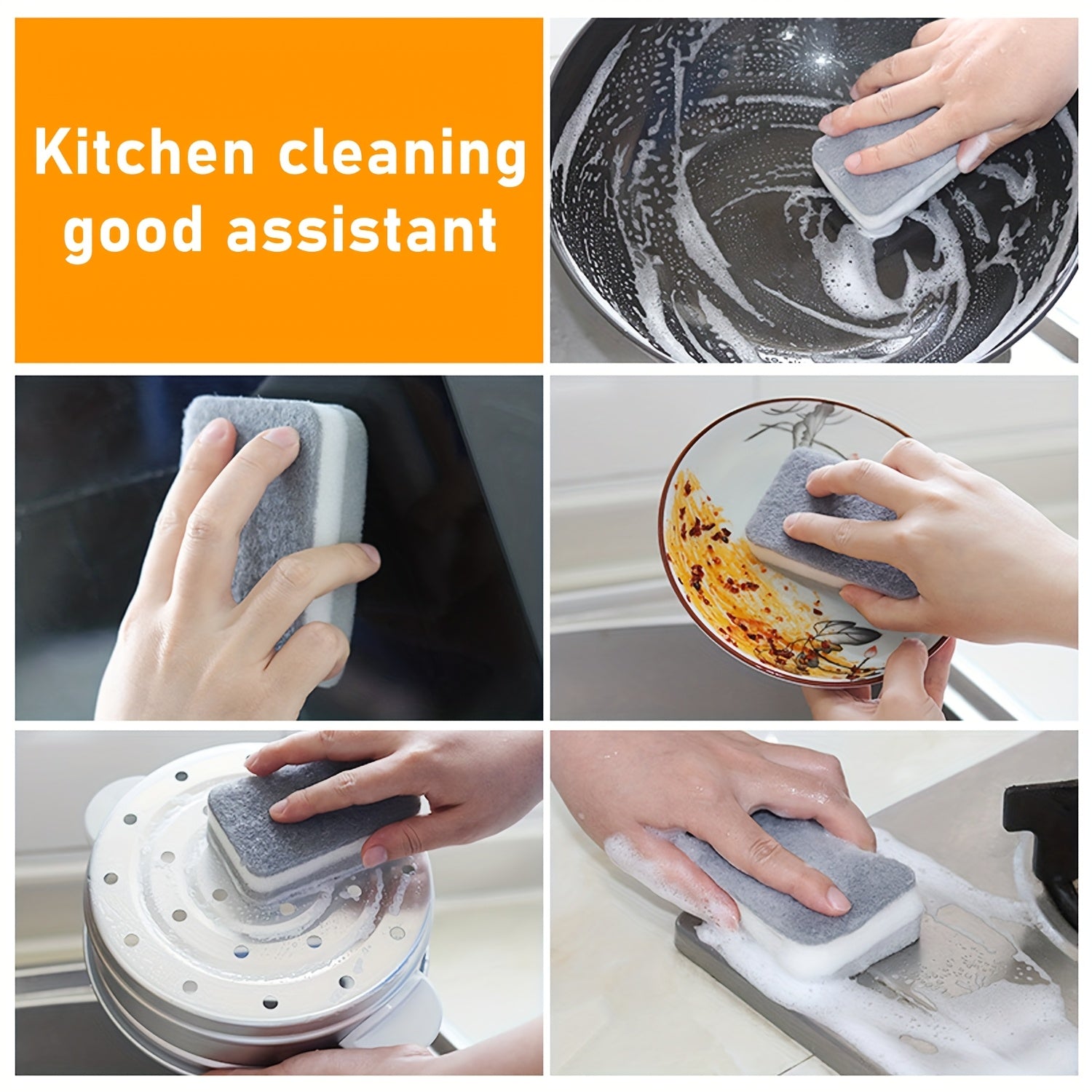 4/8/10pcs Glass Food Storage Container, Meal Preparation, Sealed Bento Box with Leak-proof Lock Lid, Microwave, Lunch Box, Oven, Refrigerator And Dishwasher, BPA-free, Contains Two Cleaning Sponges