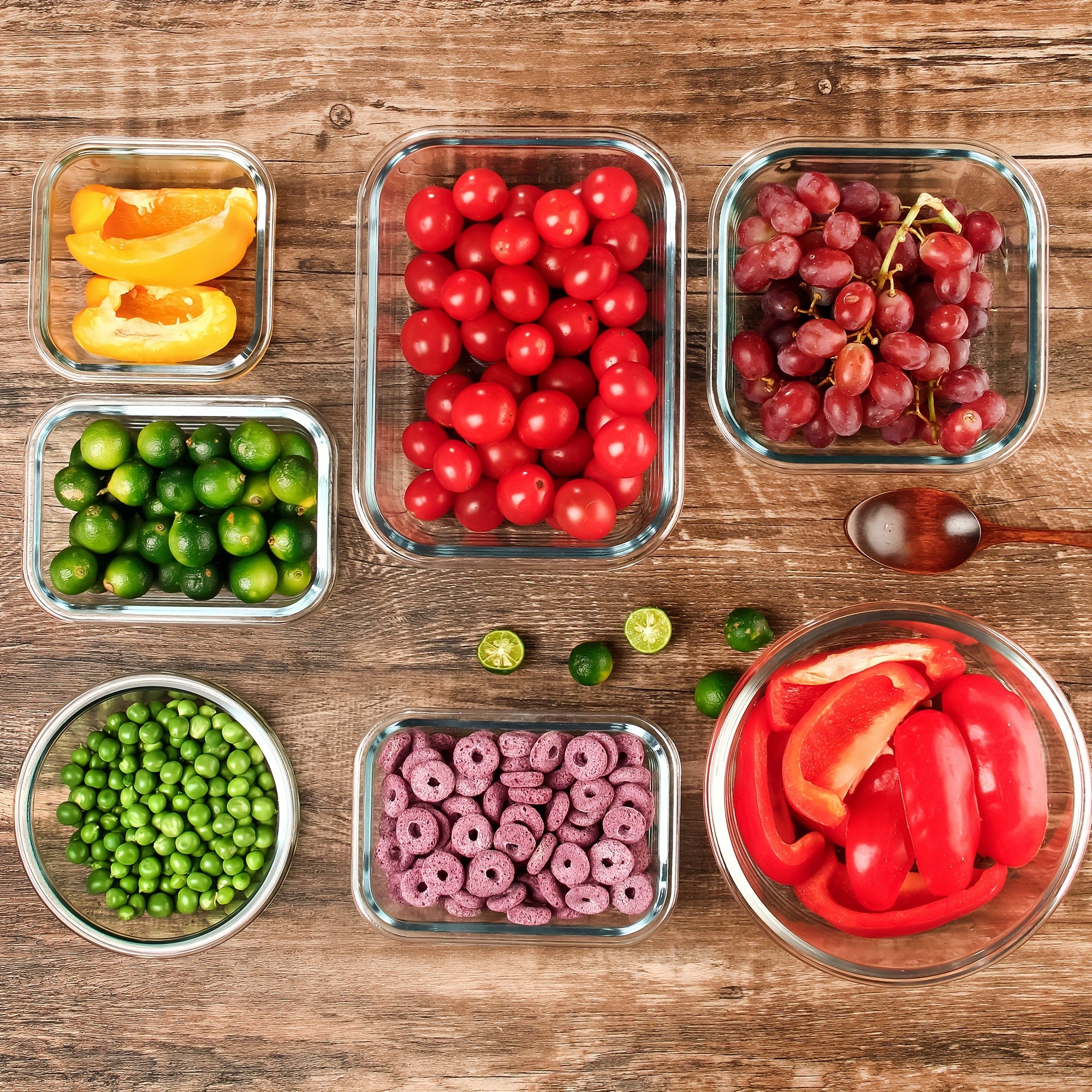 24 Pieces (12 Containers +12 Lids) High Borosilicate Sealed Lid Food Storage Container Glass, Reusable, Suitable For Food Storage In Microwave Ovens, Ovens, Refrigerators, Dishwashers, Offices, Schools, And Camping