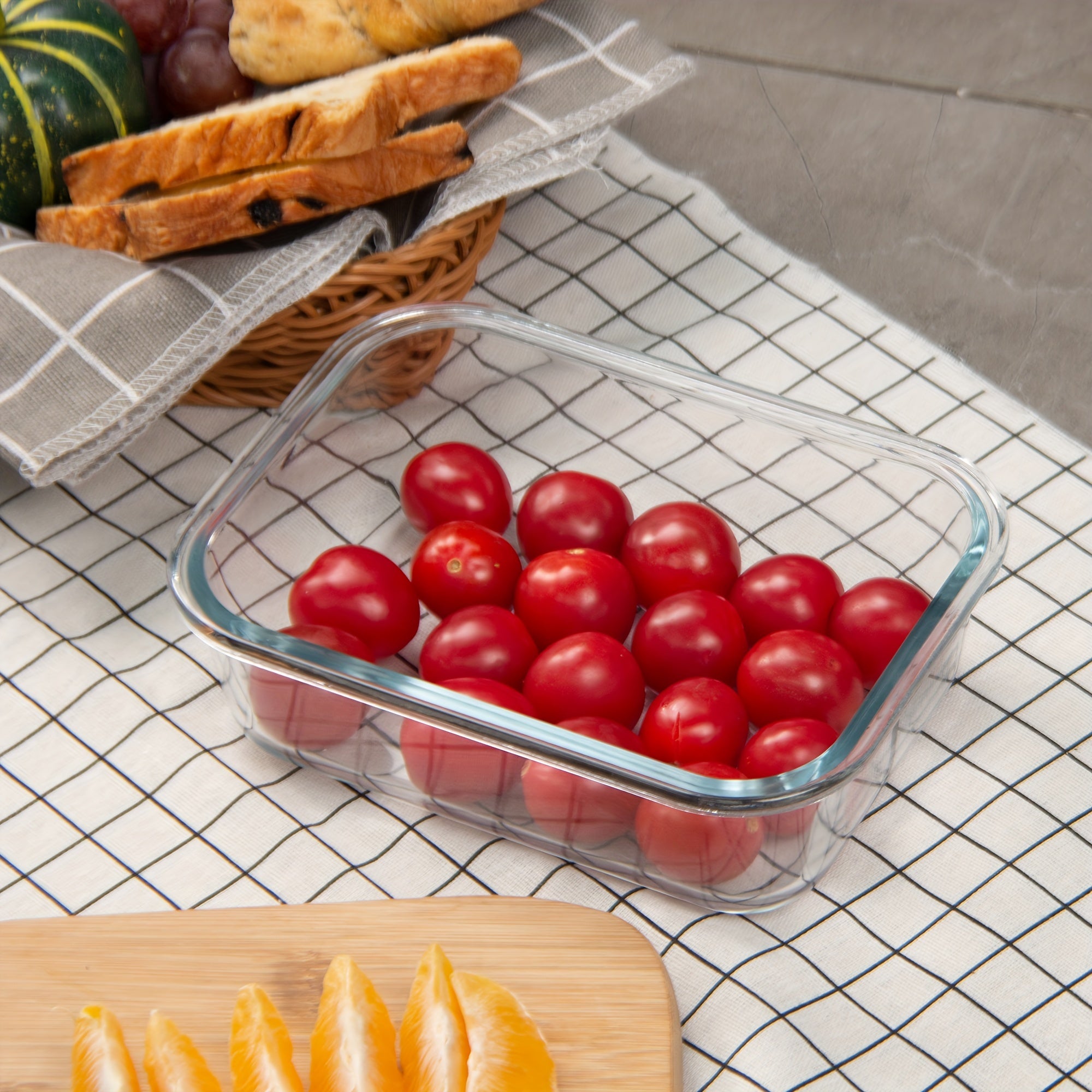 [12-PACK] Glass Food Storage Containers Set, Glass Food Meal Prep Containers with Leakproof Airtight Lids, Perfect for Home Kitchen Office Lunch Portion Control